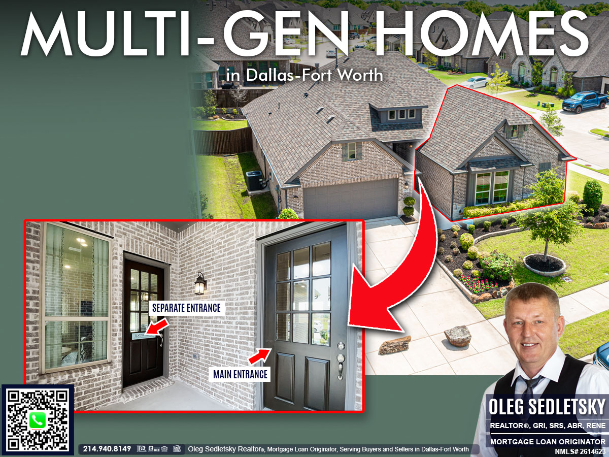 Multigenerational Home Expert in Dallas-Fort Worth Oleg Sedletsky, Realtor - What to expect when hunting NextGen home