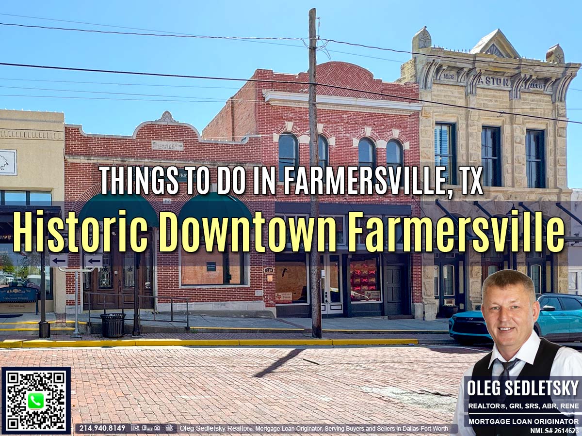 Historic Downtown in Farmersville, Texas, is officially recognized as the Farmersville Commercial Historic District