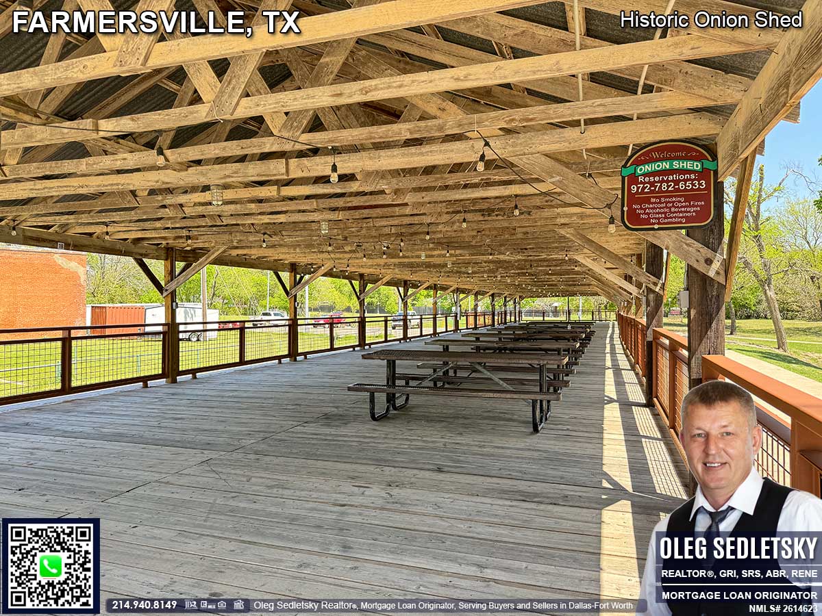 Discover the Historic Onion Shed in Farmersville Texas: A Hub for Markets & Community Events!