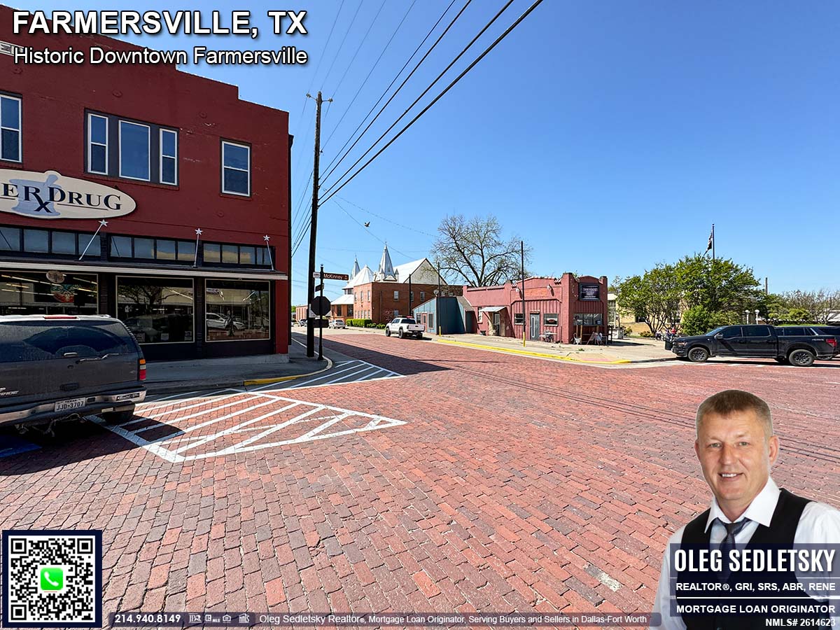 Historic Downtown in Farmersville, Texas, is officially recognized as the Farmersville Commercial Historic District