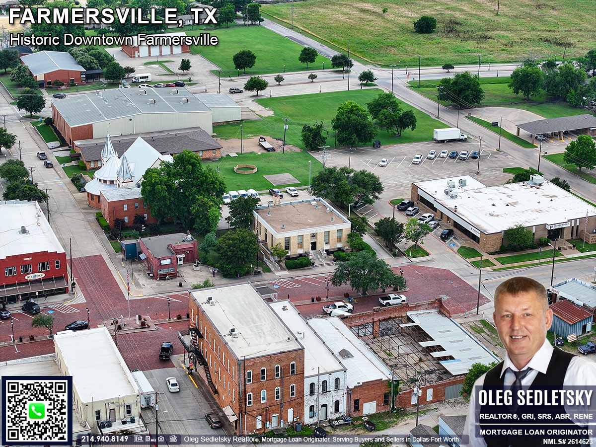Historic Downtown in Farmersville, Texas, is officially recognized as the Farmersville Commercial Historic District