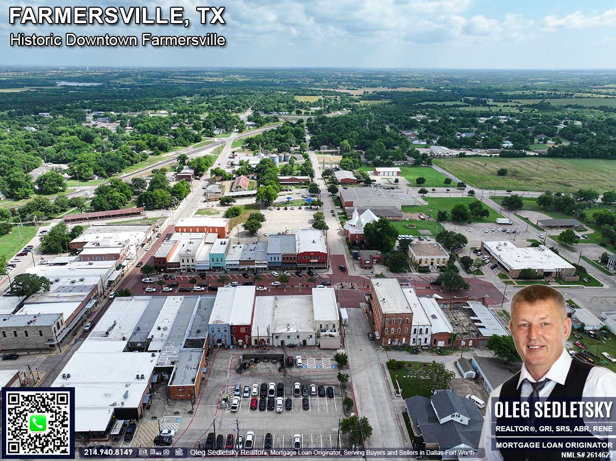 Historic Downtown in Farmersville, Texas, is officially recognized as the Farmersville Commercial Historic District