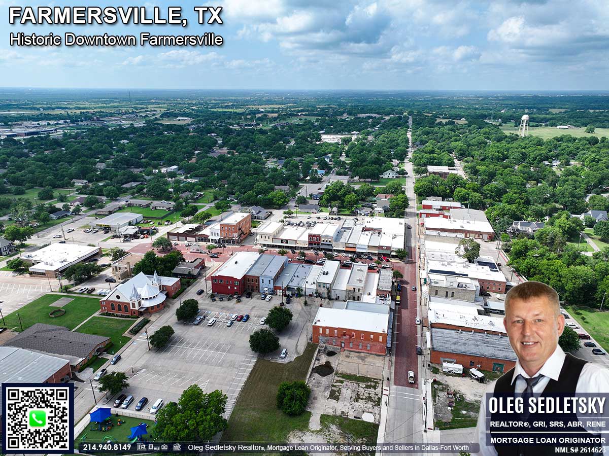 Historic Downtown in Farmersville, Texas, is officially recognized as the Farmersville Commercial Historic District