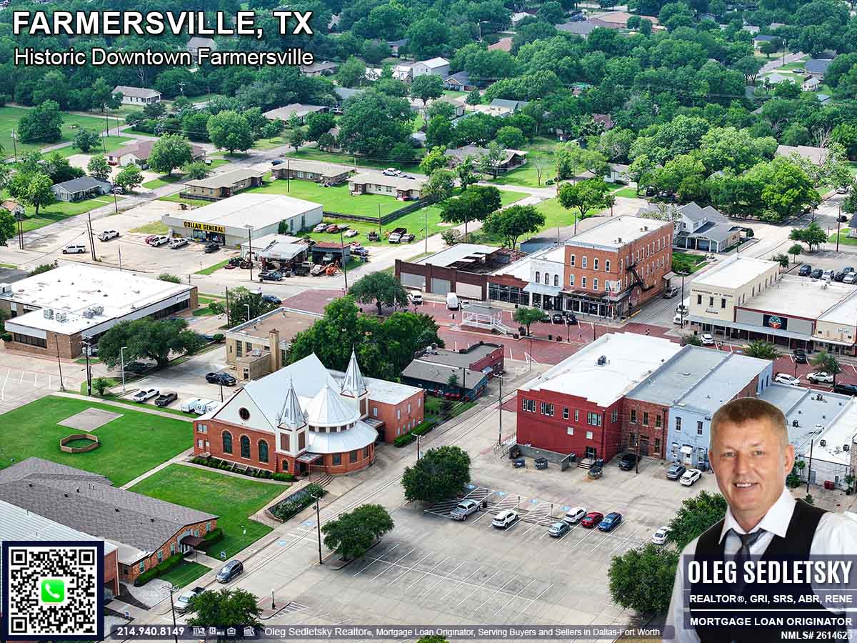 Historic Downtown in Farmersville, Texas, is officially recognized as the Farmersville Commercial Historic District
