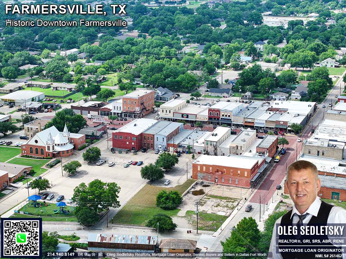 Historic Downtown in Farmersville, Texas, is officially recognized as the Farmersville Commercial Historic District