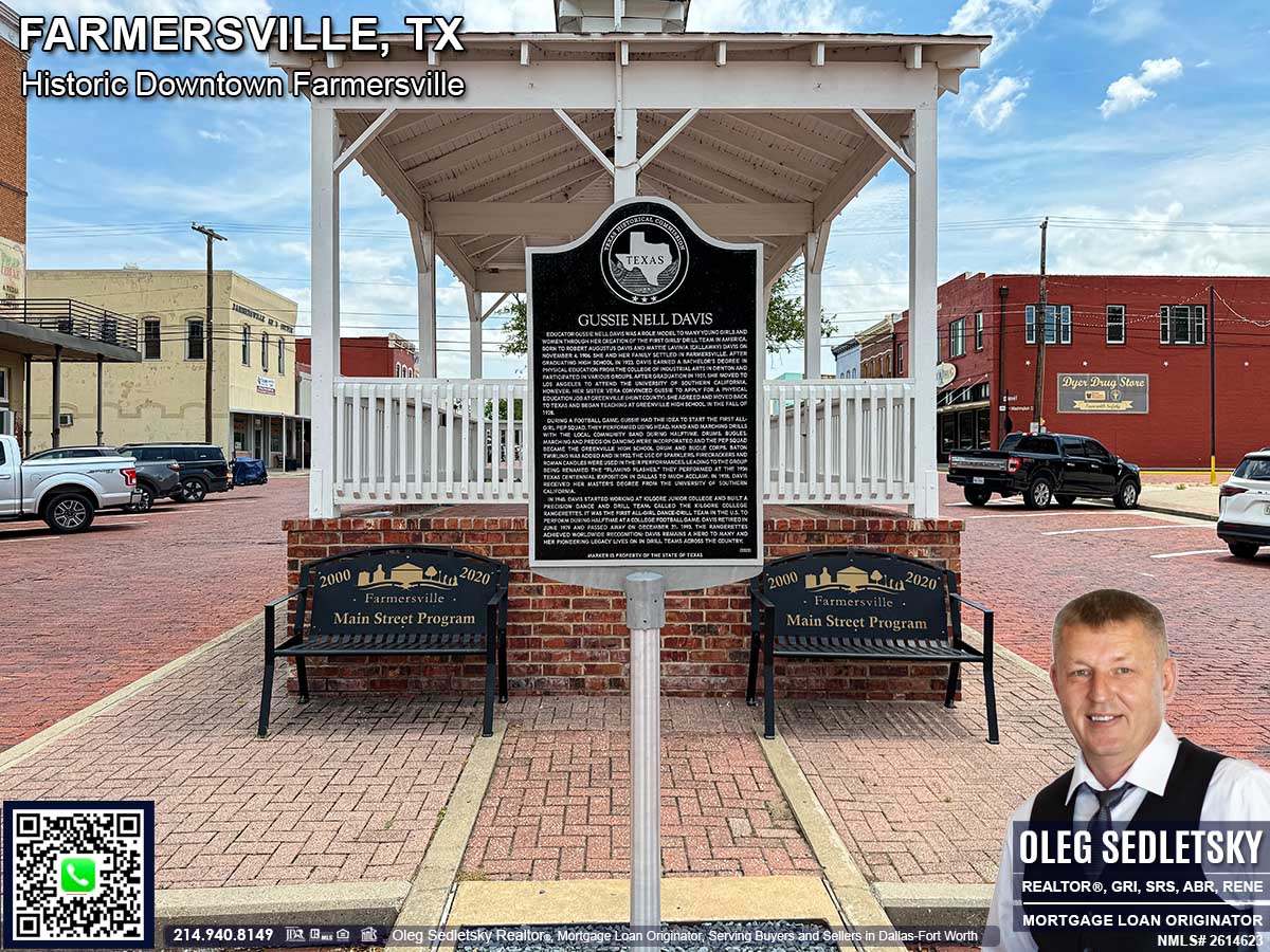 Historic Downtown in Farmersville, Texas, is officially recognized as the Farmersville Commercial Historic District