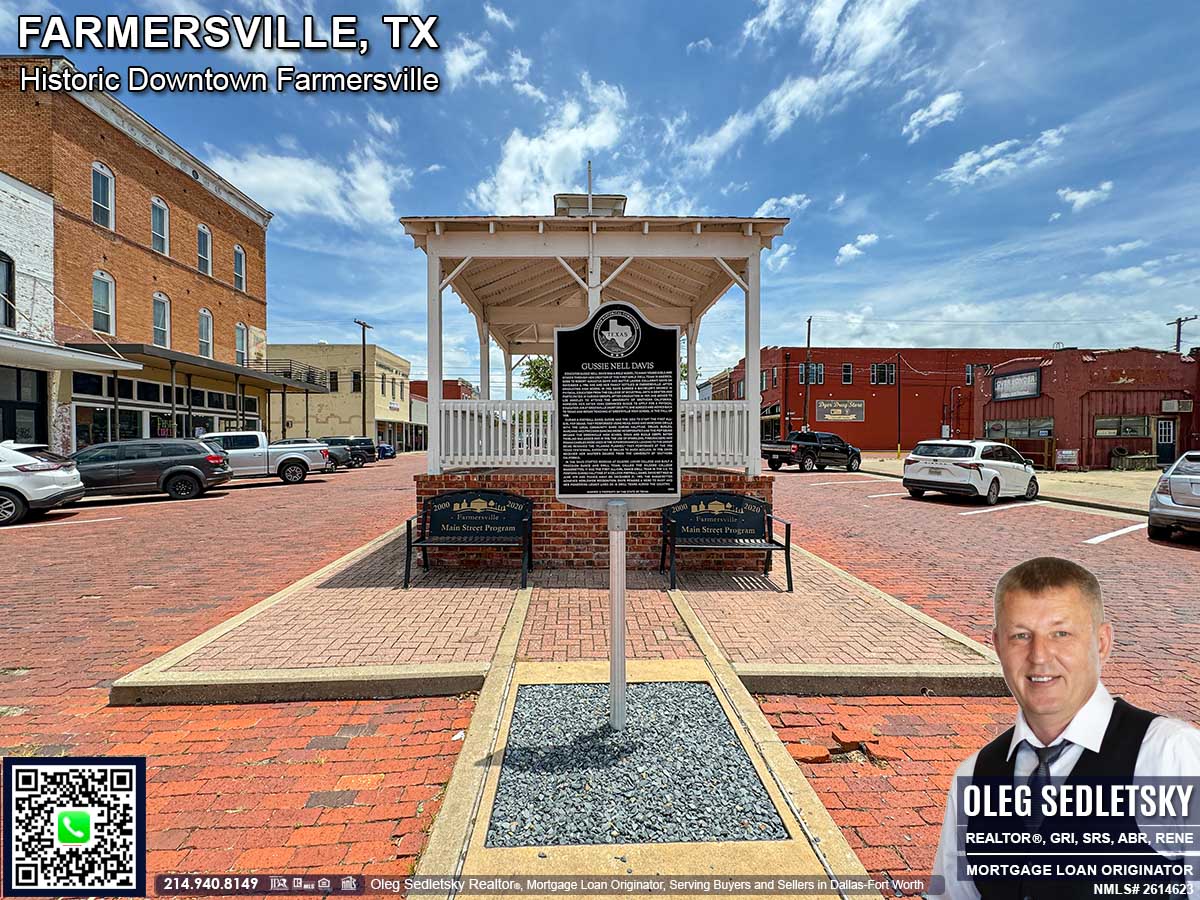 Historic Downtown in Farmersville, Texas, is officially recognized as the Farmersville Commercial Historic District