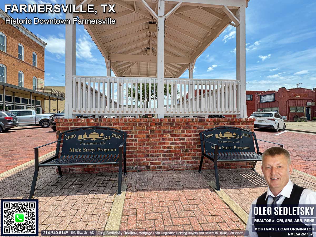 Historic Downtown in Farmersville, Texas, is officially recognized as the Farmersville Commercial Historic District