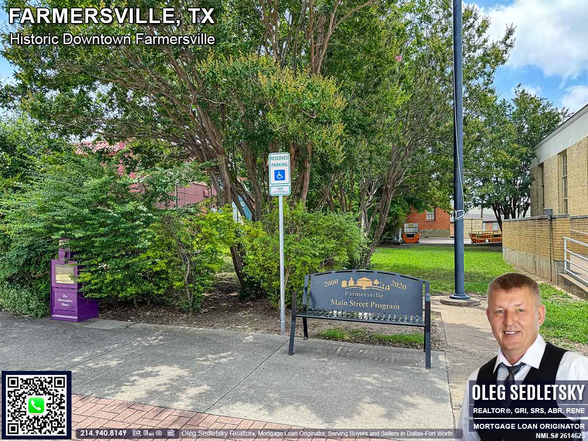 Historic Downtown in Farmersville, Texas, is officially recognized as the Farmersville Commercial Historic District