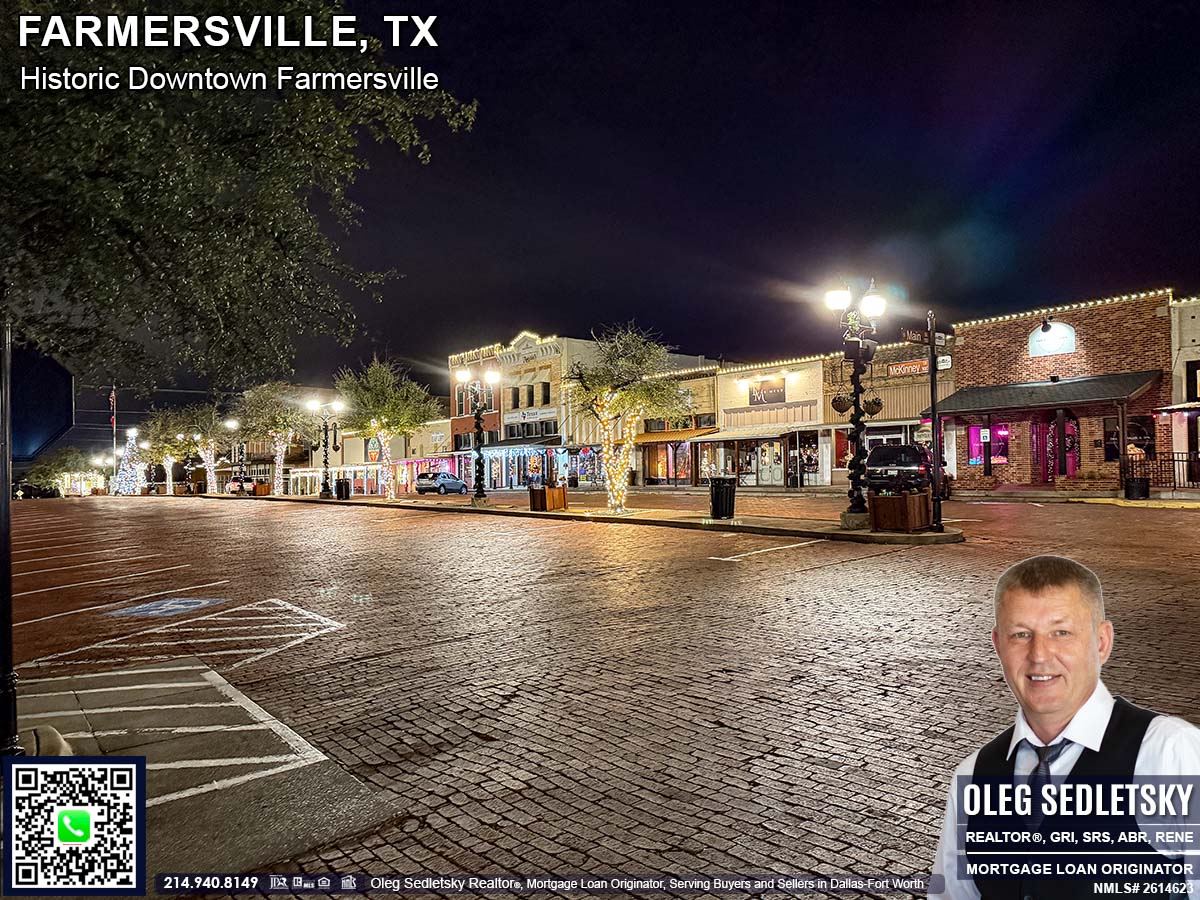 Historic Downtown in Farmersville, Texas, is officially recognized as the Farmersville Commercial Historic District