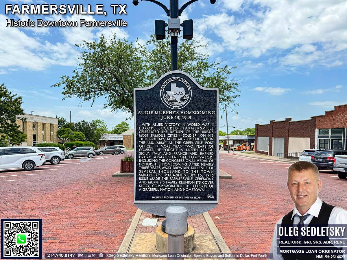 Freedom Plaza features a dedicated Veterans Memorial located in Historic Downtown in Farmersville, Texas