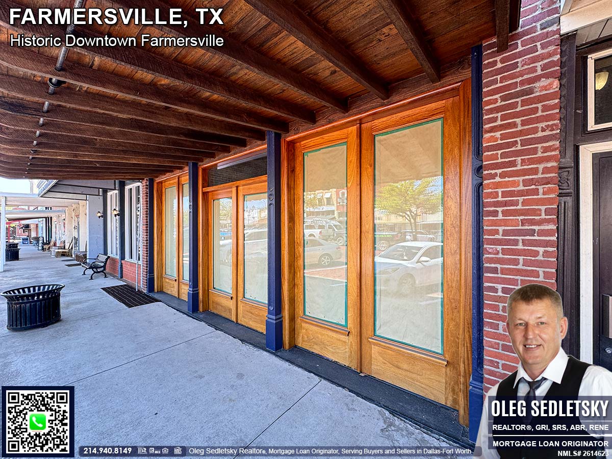 Historic Downtown in Farmersville, Texas, is officially recognized as the Farmersville Commercial Historic District
