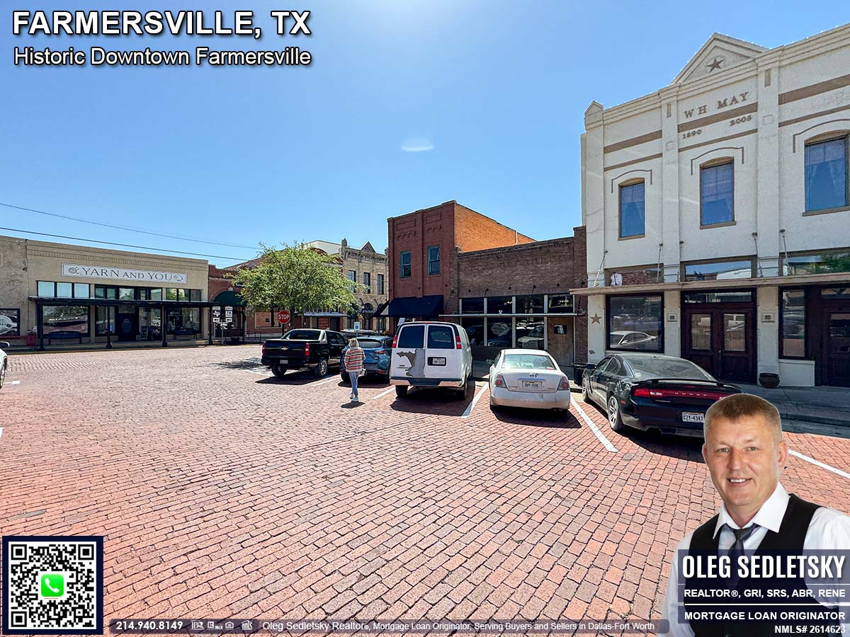 Historic Downtown in Farmersville, Texas, is officially recognized as the Farmersville Commercial Historic District