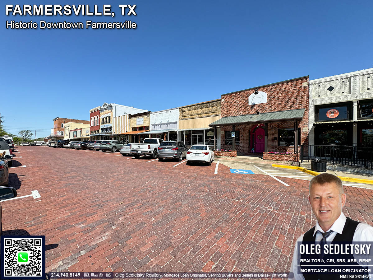 Historic Downtown in Farmersville, Texas, is officially recognized as the Farmersville Commercial Historic District