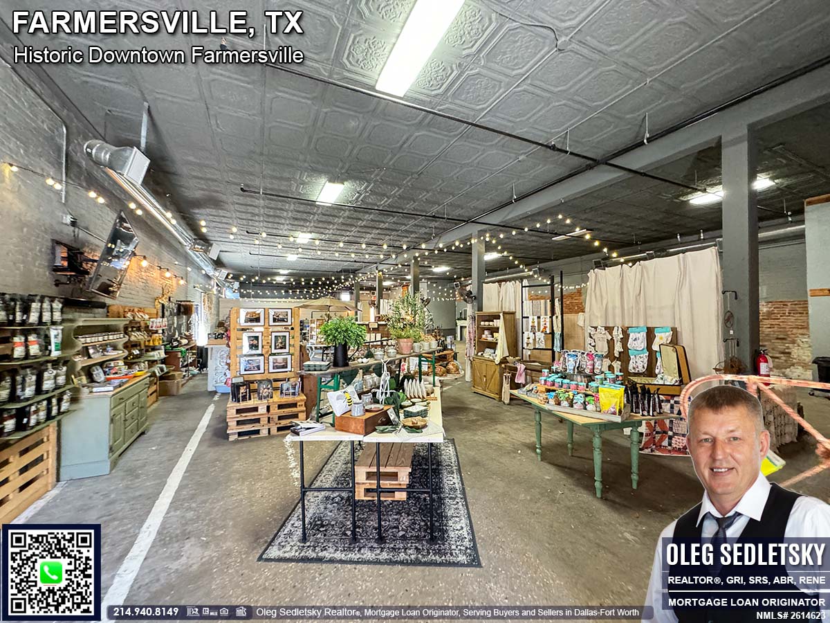 Historic Downtown in Farmersville, Texas, is officially recognized as the Farmersville Commercial Historic District