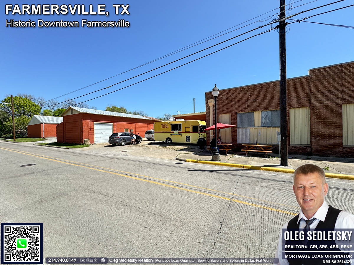 Historic Downtown in Farmersville, Texas, is officially recognized as the Farmersville Commercial Historic District