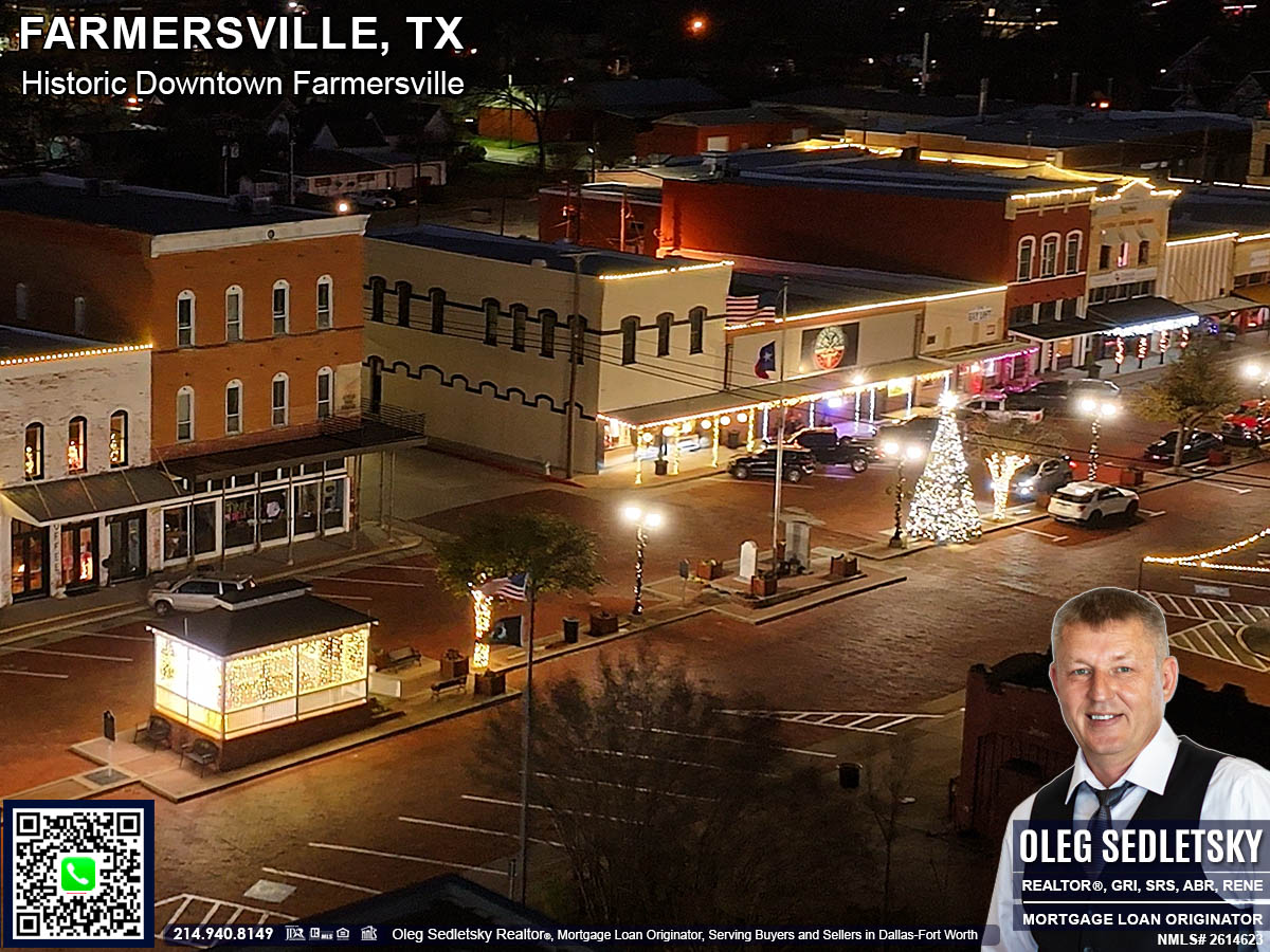 Historic Downtown in Farmersville, Texas, is officially recognized as the Farmersville Commercial Historic District