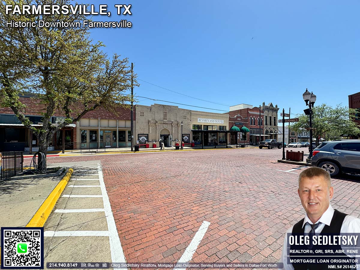 Historic Downtown in Farmersville, Texas, is officially recognized as the Farmersville Commercial Historic District
