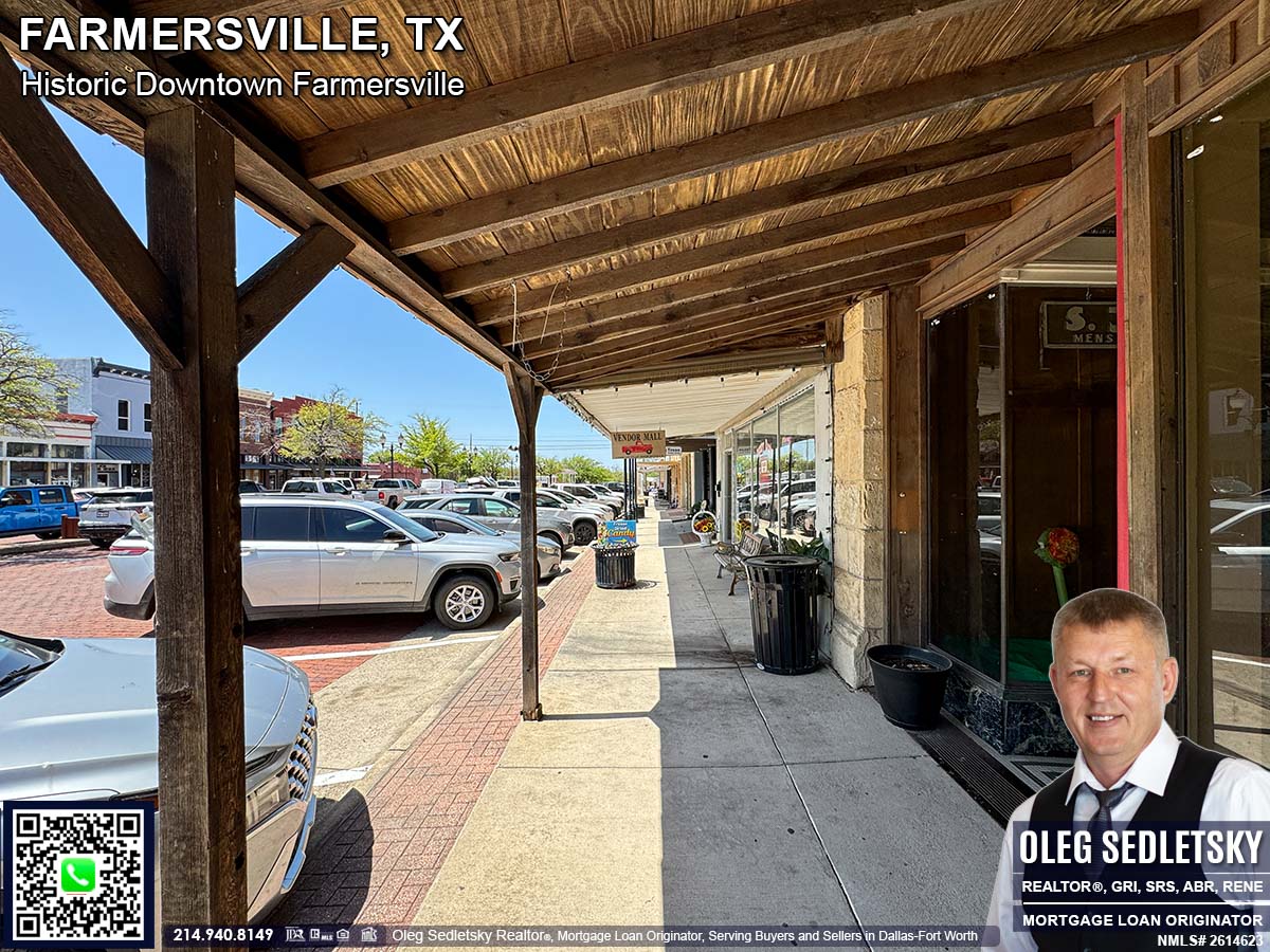 Historic Downtown in Farmersville, Texas, is officially recognized as the Farmersville Commercial Historic District