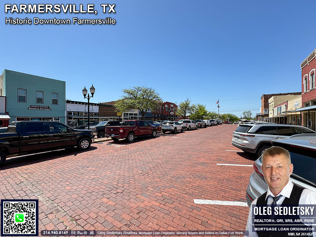 Historic Downtown in Farmersville, Texas, is officially recognized as the Farmersville Commercial Historic District