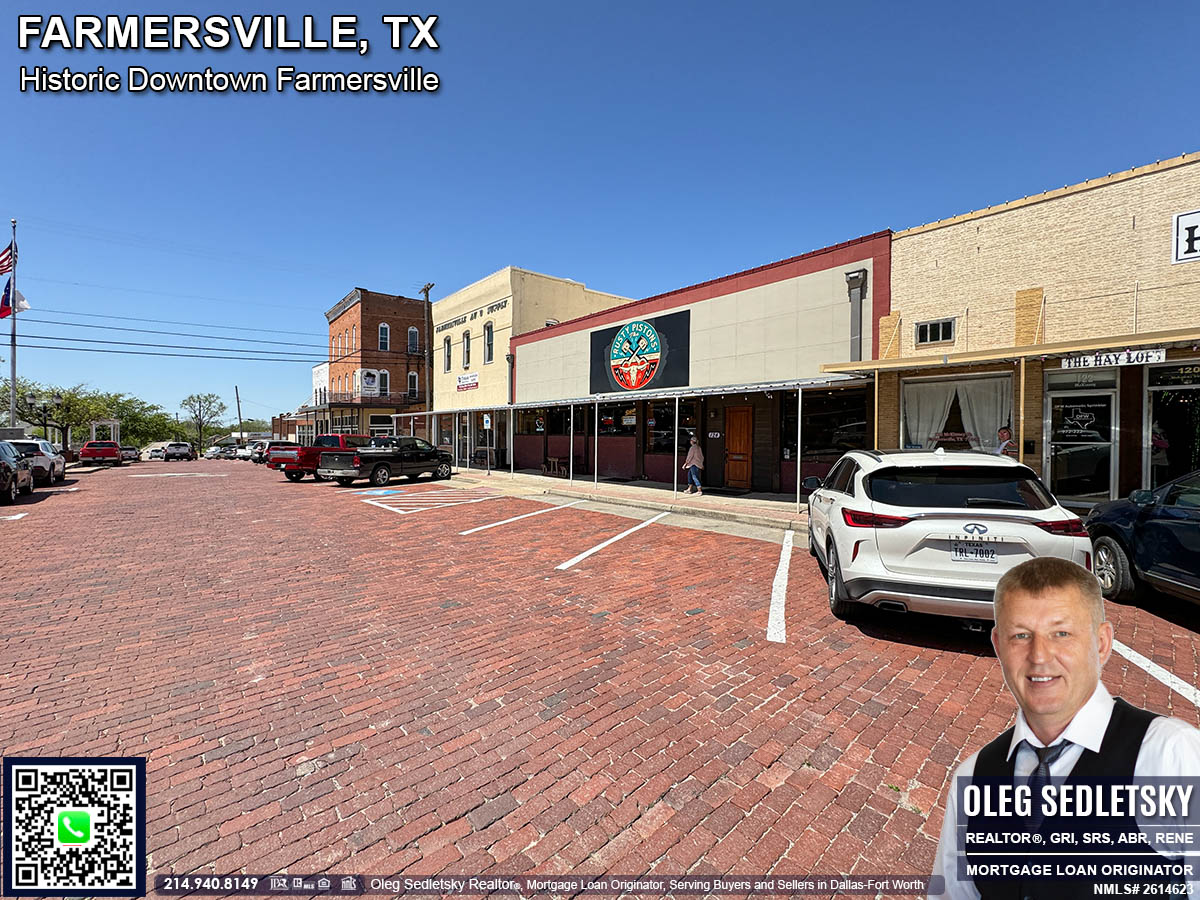 Historic Downtown in Farmersville, Texas, is officially recognized as the Farmersville Commercial Historic District