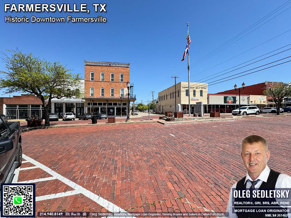 Historic Downtown in Farmersville, Texas, is officially recognized as the Farmersville Commercial Historic District