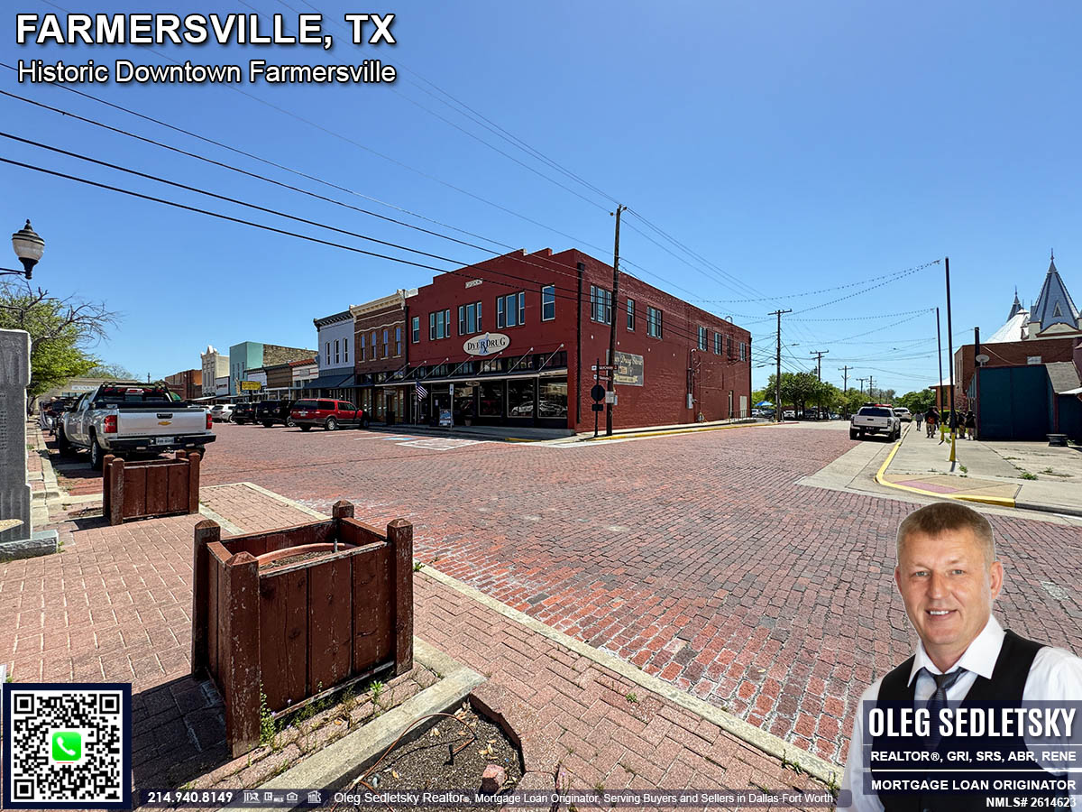 Historic Downtown in Farmersville, Texas, is officially recognized as the Farmersville Commercial Historic District