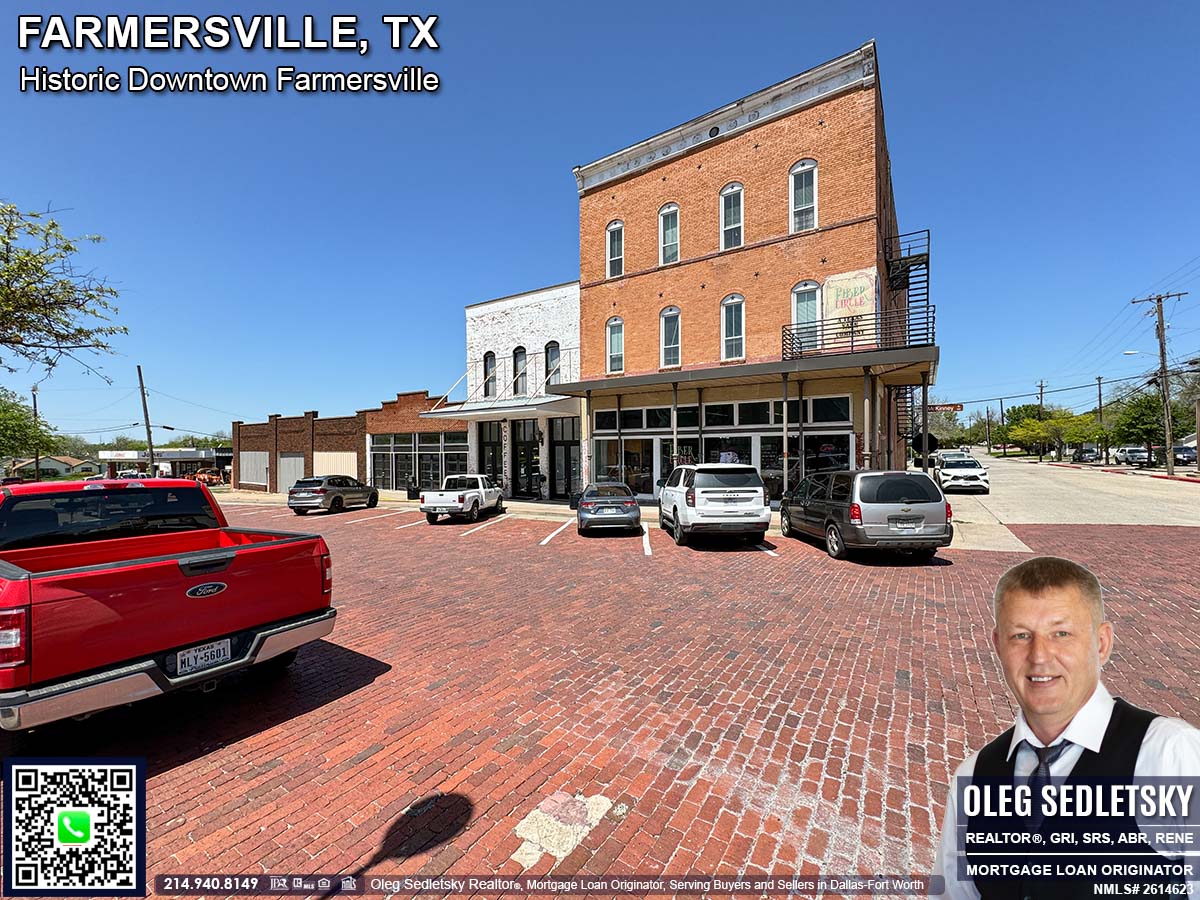 Historic Downtown in Farmersville, Texas, is officially recognized as the Farmersville Commercial Historic District