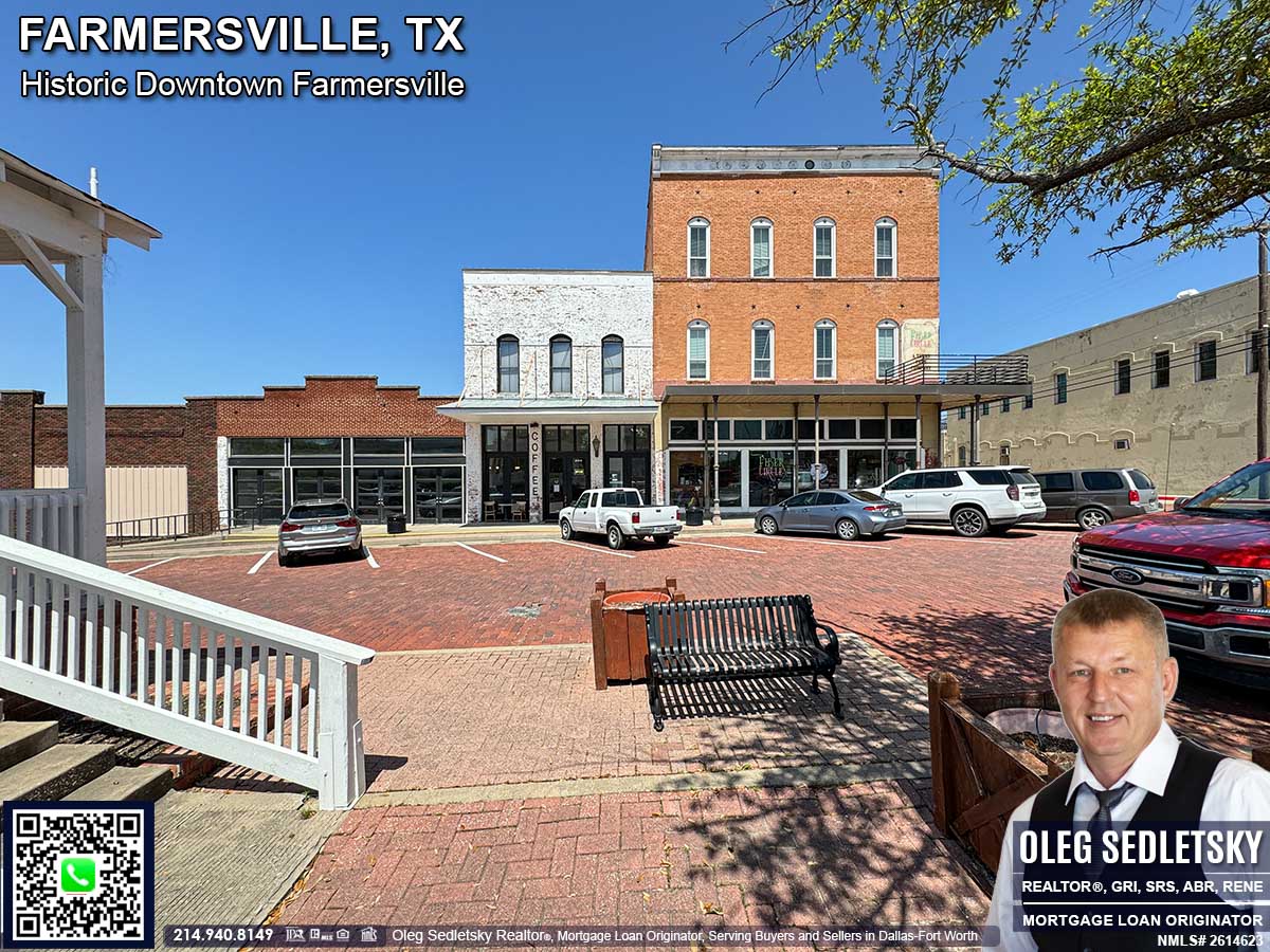 Historic Downtown in Farmersville, Texas, is officially recognized as the Farmersville Commercial Historic District