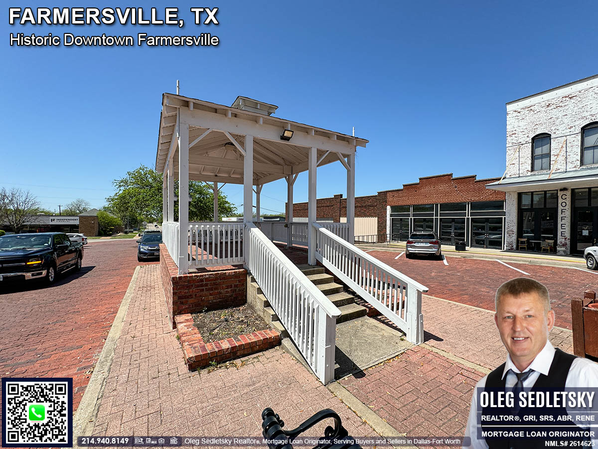 Historic Downtown in Farmersville, Texas, is officially recognized as the Farmersville Commercial Historic District