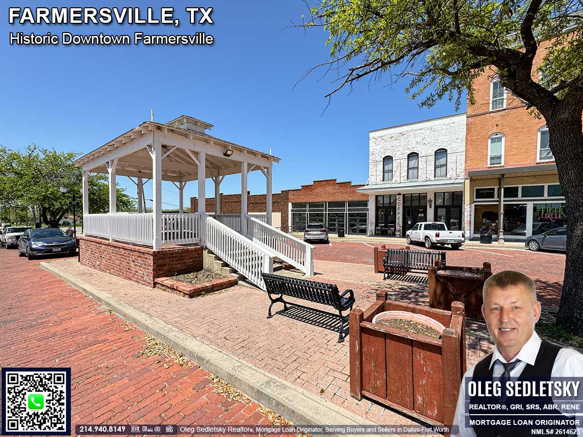 Historic Downtown in Farmersville, Texas, is officially recognized as the Farmersville Commercial Historic District