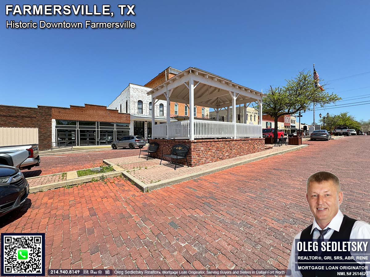 Historic Downtown in Farmersville, Texas, is officially recognized as the Farmersville Commercial Historic District