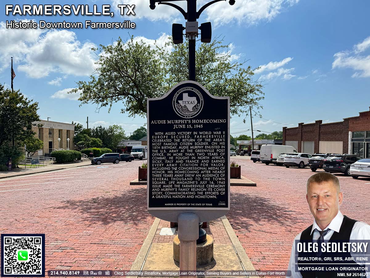 Historic Downtown in Farmersville, Texas, is officially recognized as the Farmersville Commercial Historic District