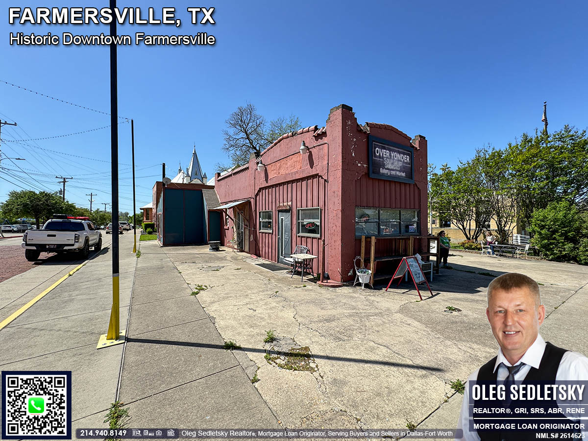 Historic Downtown in Farmersville, Texas, is officially recognized as the Farmersville Commercial Historic District