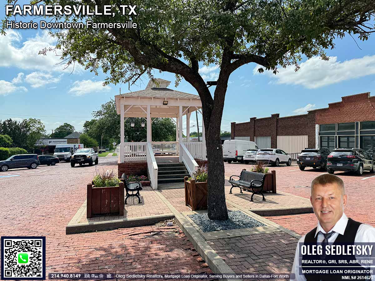Historic Downtown in Farmersville, Texas, is officially recognized as the Farmersville Commercial Historic District