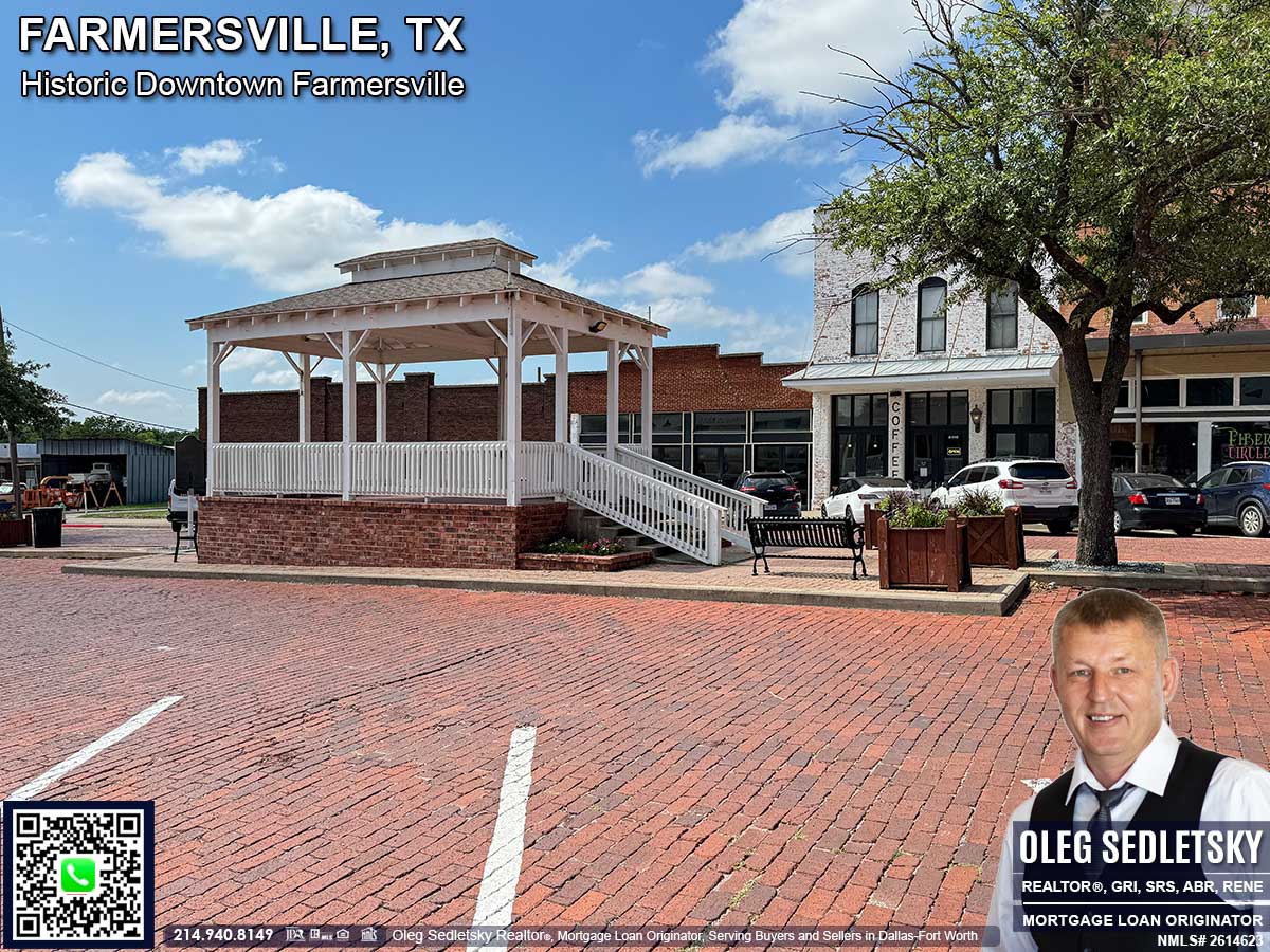 Historic Downtown in Farmersville, Texas, is officially recognized as the Farmersville Commercial Historic District
