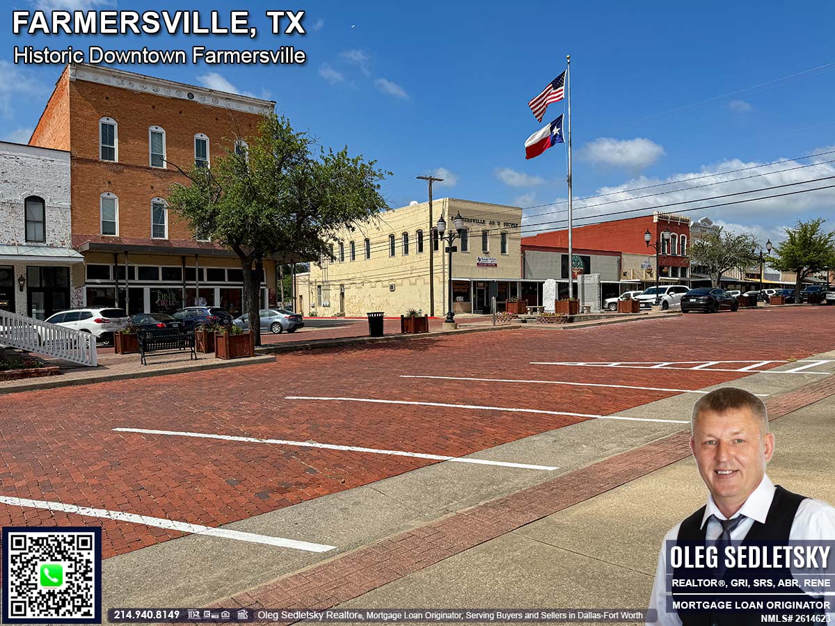 Historic Downtown in Farmersville, Texas, is officially recognized as the Farmersville Commercial Historic District