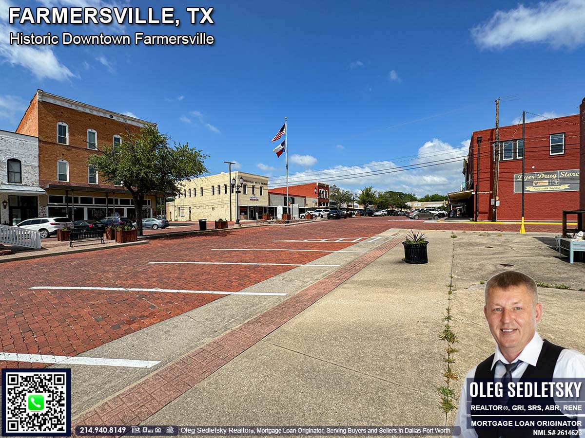 Historic Downtown in Farmersville, Texas, is officially recognized as the Farmersville Commercial Historic District