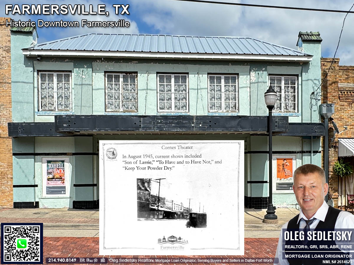 Historic Downtown in Farmersville, Texas, is officially recognized as the Farmersville Commercial Historic District
