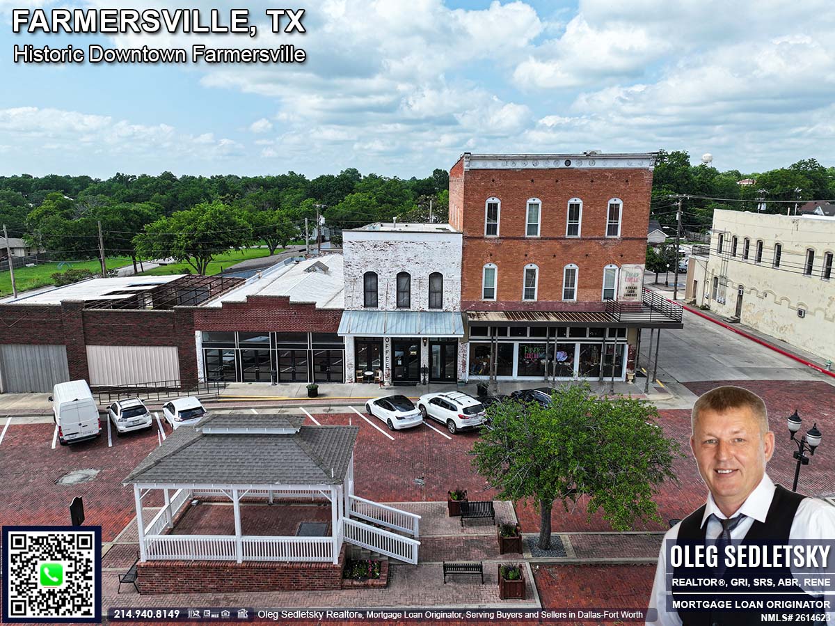 Historic Downtown in Farmersville, Texas, is officially recognized as the Farmersville Commercial Historic District
