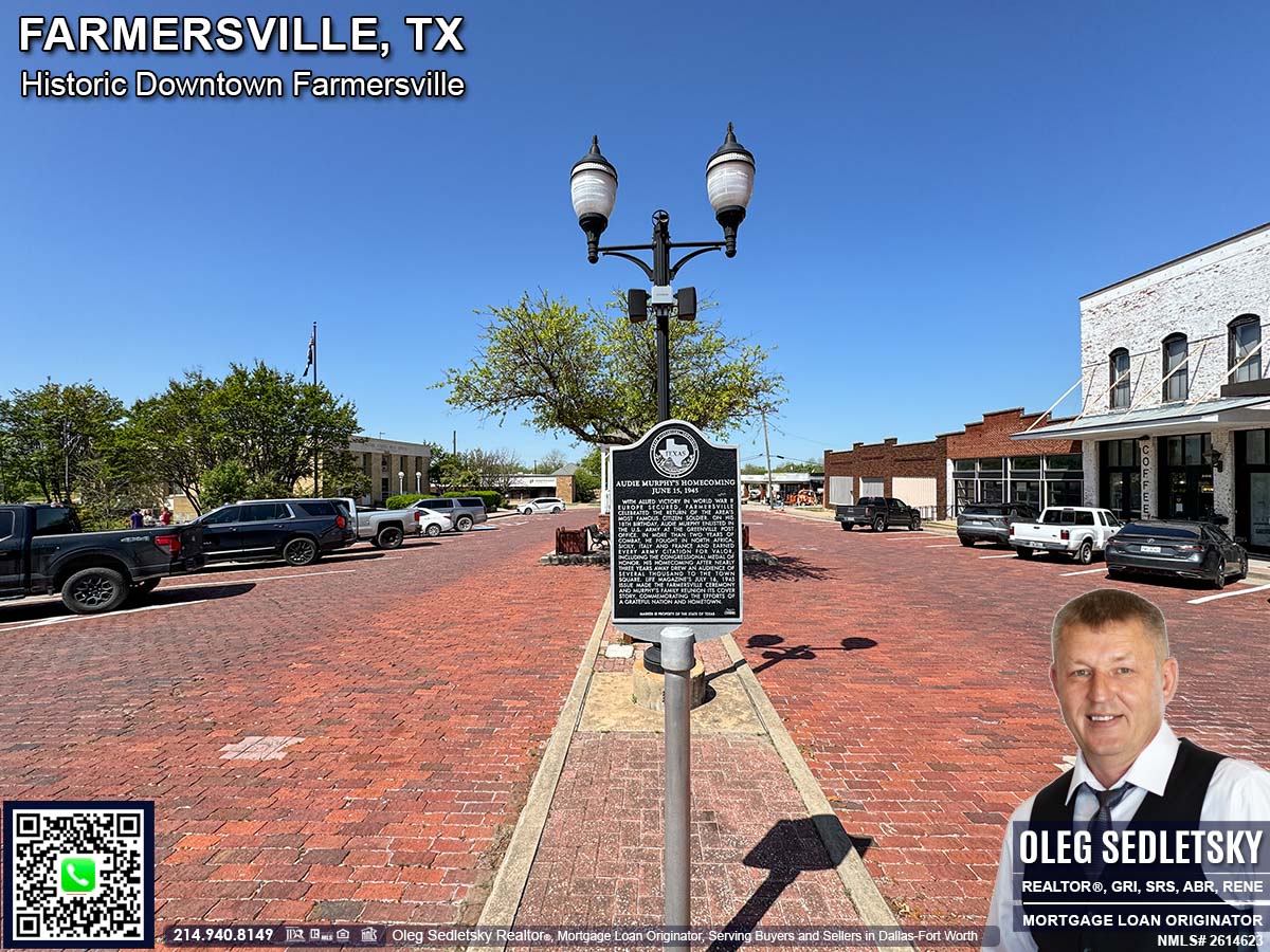 Historic Downtown in Farmersville, Texas, is officially recognized as the Farmersville Commercial Historic District