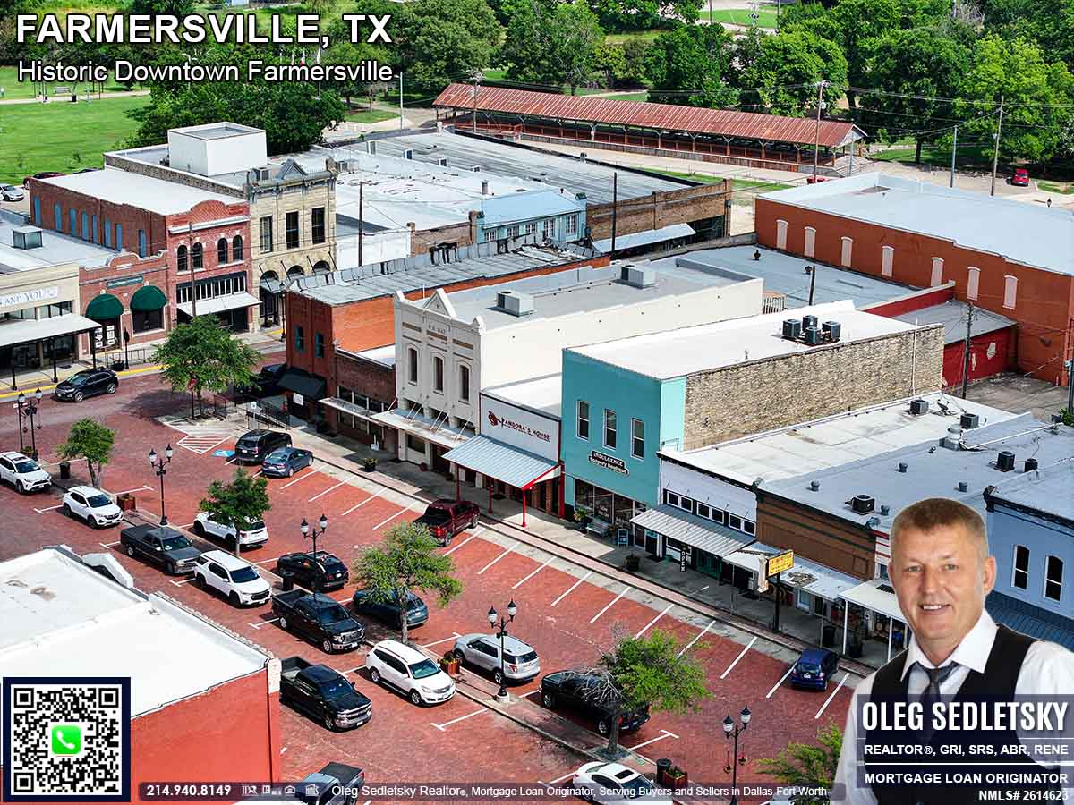 Historic Downtown in Farmersville, Texas, is officially recognized as the Farmersville Commercial Historic District