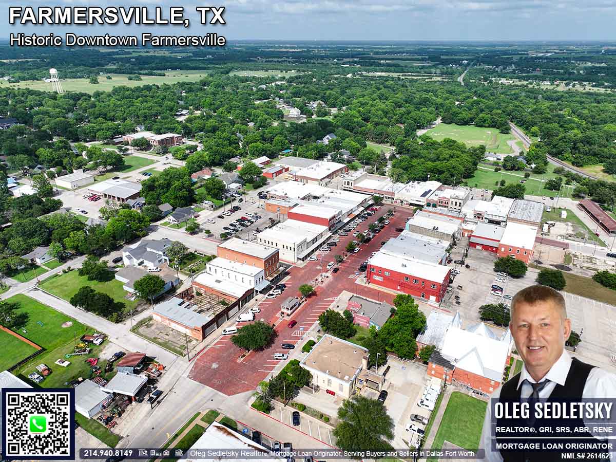 Historic Downtown in Farmersville, Texas, is officially recognized as the Farmersville Commercial Historic District