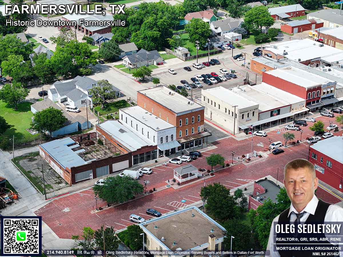 Historic Downtown in Farmersville, Texas, is officially recognized as the Farmersville Commercial Historic District