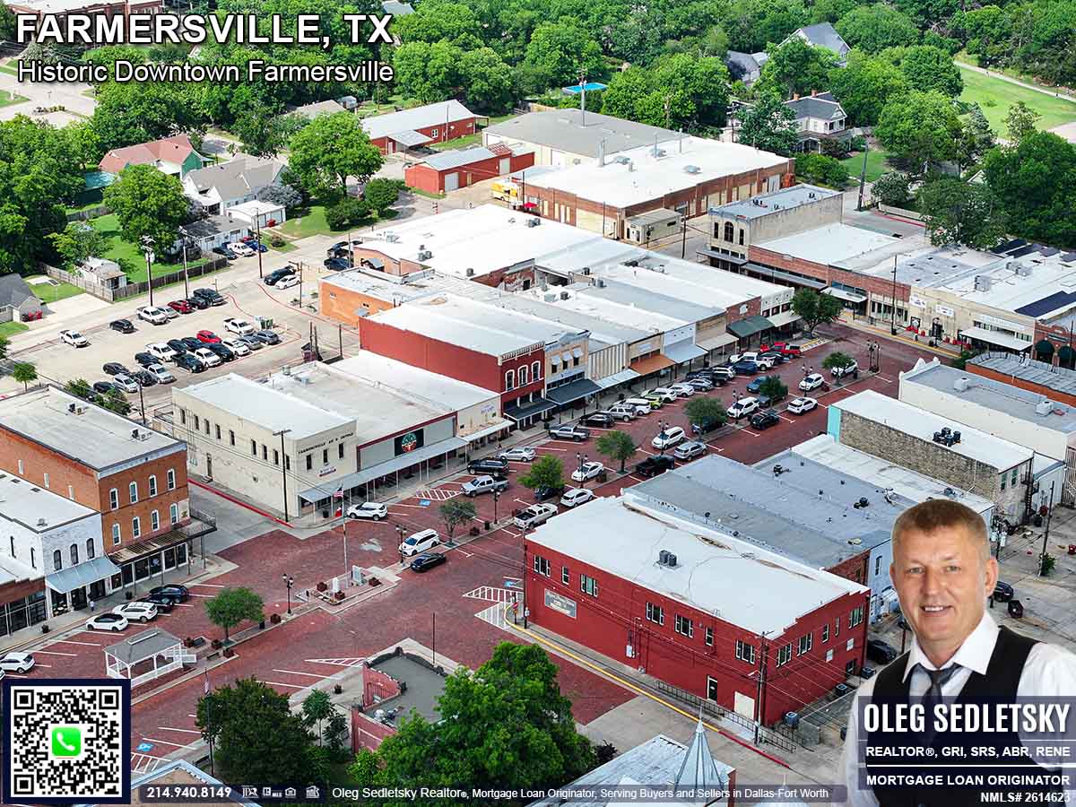 Historic Downtown in Farmersville, Texas, is officially recognized as the Farmersville Commercial Historic District
