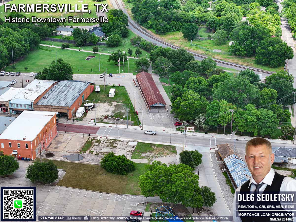 Historic Downtown in Farmersville, Texas, is officially recognized as the Farmersville Commercial Historic District