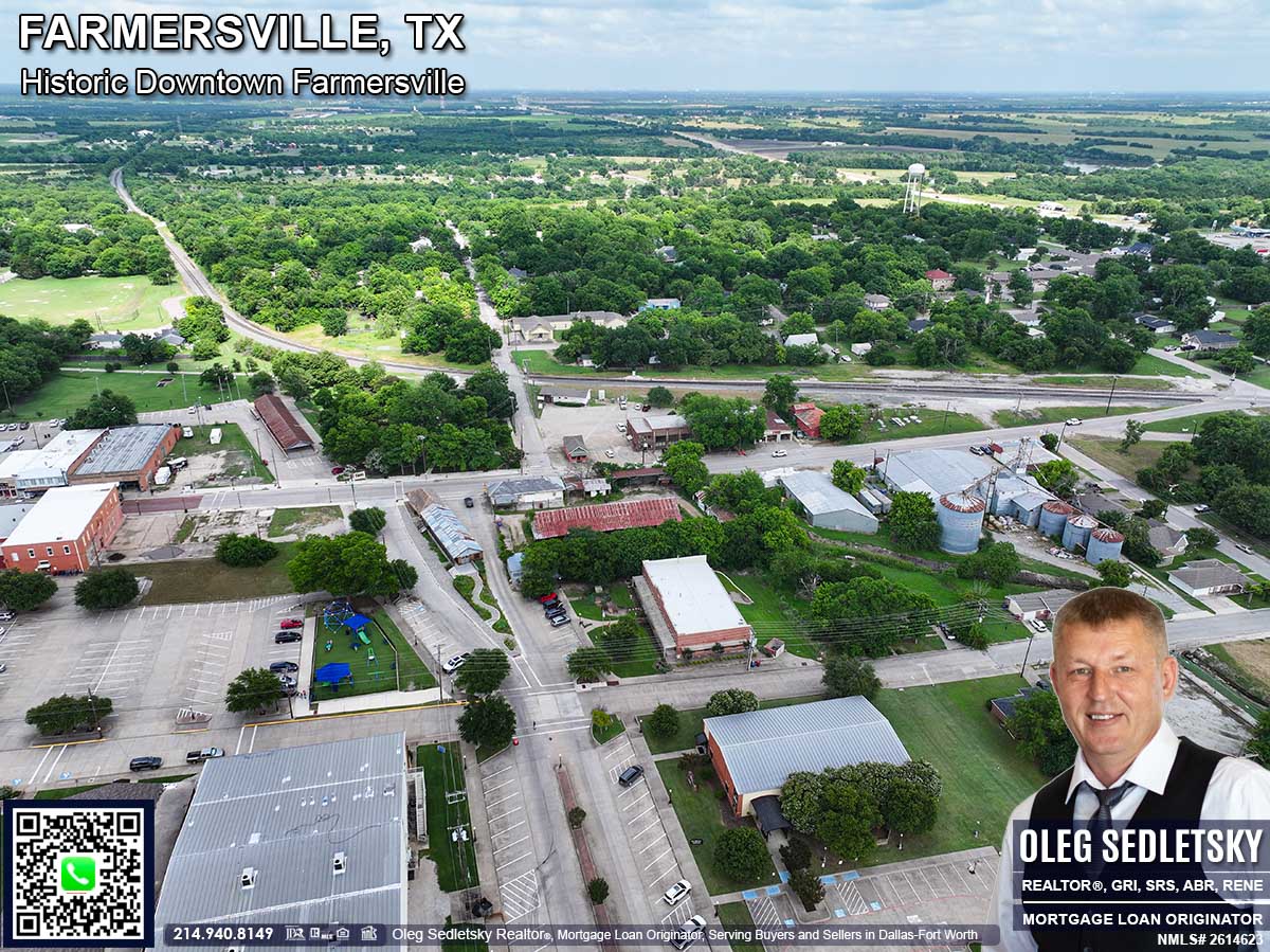 Historic Downtown in Farmersville, Texas, is officially recognized as the Farmersville Commercial Historic District