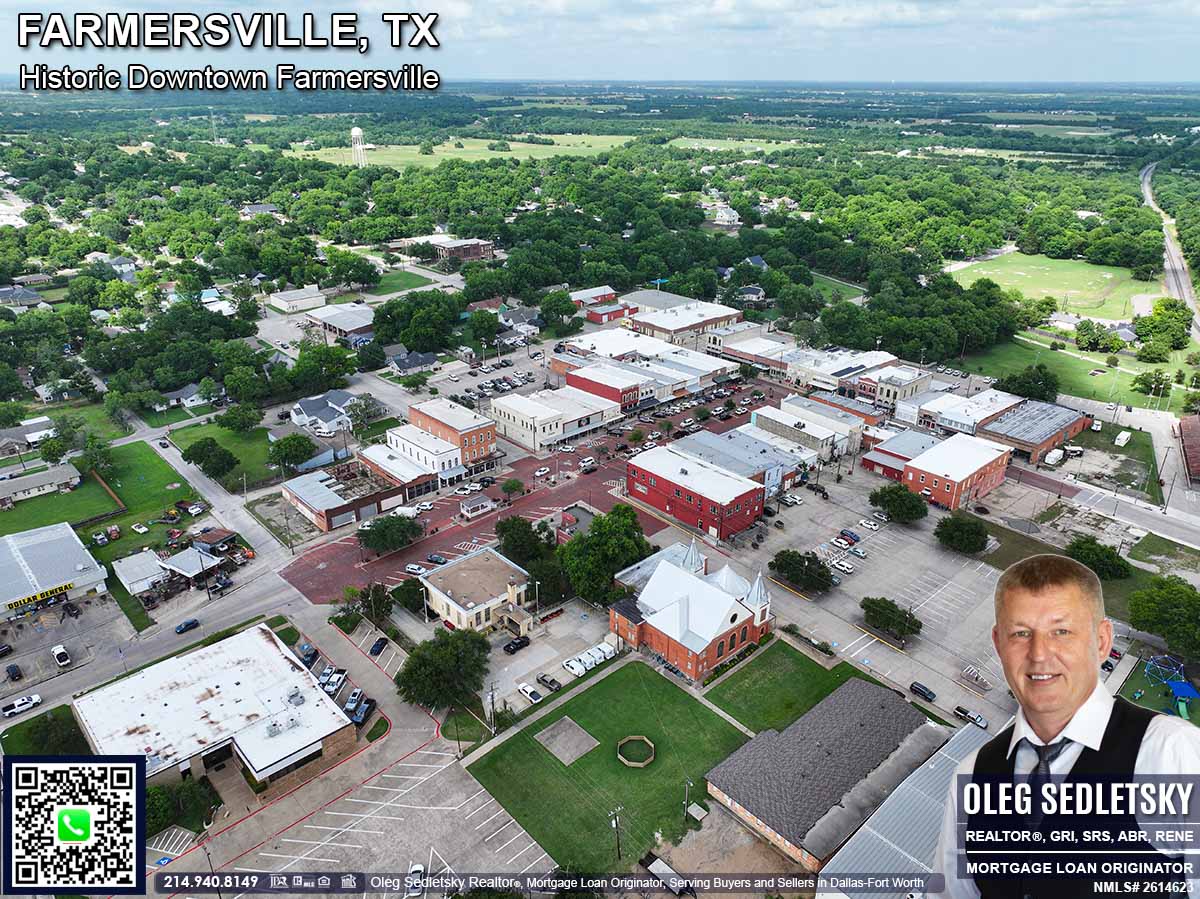 Historic Downtown in Farmersville, Texas, is officially recognized as the Farmersville Commercial Historic District