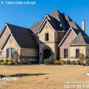House For Sale in Lucas TX, Contact Oleg Sedletsky REALTOR - 214.940.8149 - www.360RealEstateDFW.com - JP & Associates Realtors Current price $745,000 Please Note! Information provided is deemed reliable, but is not guaranteed and should be independently verified.