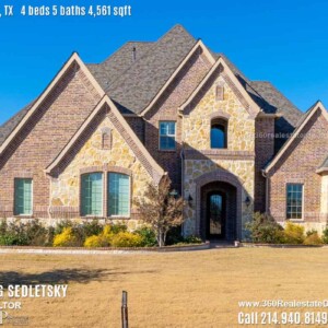 House For Sale in Lucas TX, Contact Oleg Sedletsky REALTOR - 214.940.8149 - www.360RealEstateDFW.com - JP & Associates Realtors Current price $745,000 Please Note! Information provided is deemed reliable, but is not guaranteed and should be independently verified.